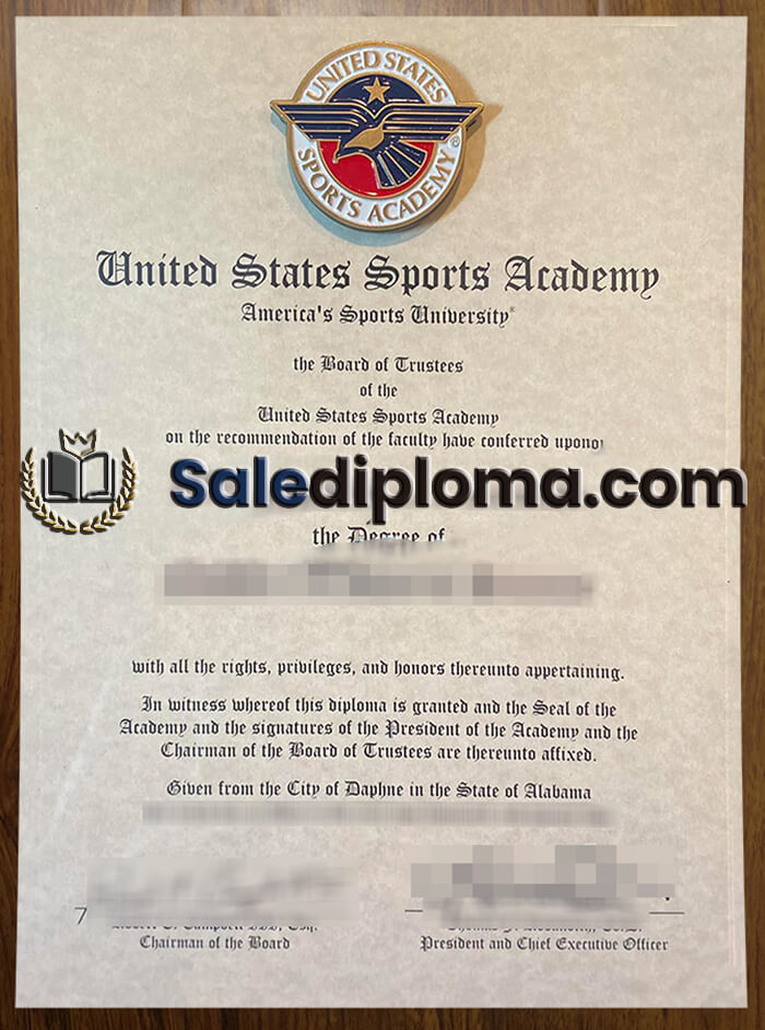 purchase fake United States Sports Academy degree