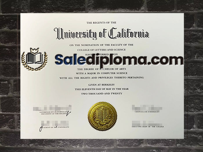 purchase fake University of California Given at Berkeley degree