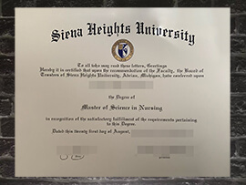 purchase fake Siena Heights University degree